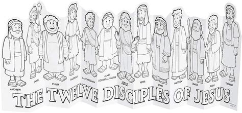 The 12 Apostles Of Jesus Coloring Pages