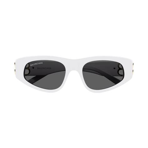 Balenciaga Bb S White Sunglasses Woman