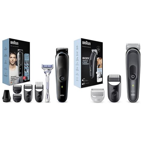 Braun Multi Grooming Kit In Barttrimmer Mgk Schwarz Blau