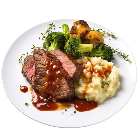 Vegetable Roast Beef And Mashed Potatoes, Beef, Food, Meal PNG ...