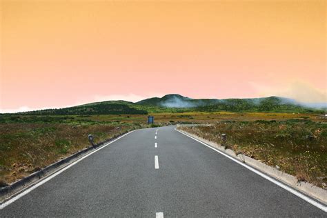 Images Gratuites : horizon, rue, asphalte, route ouverte, voie, Voyage
