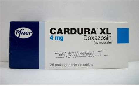 Cardura XL 4 4mg Tablets - Rosheta