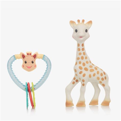 Sophie La Girafe Sophie Rubber Teether And Rattle T Set Childrensalon