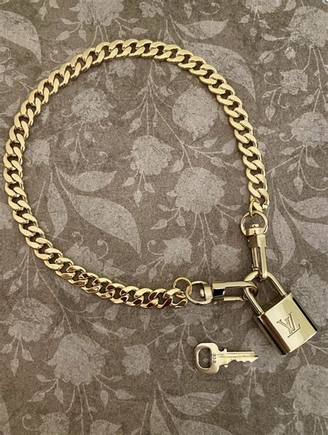 Louis Vuitton Lock On Custom Choker Necklace Louis Vuitton Necklace