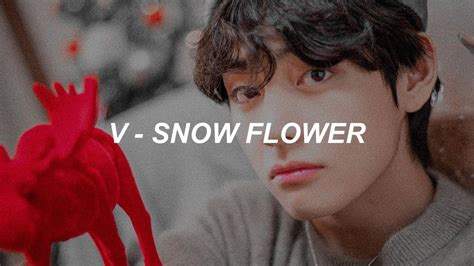 V Bts Snow Flower Feat Peakboy Easy Lyrics Youtube