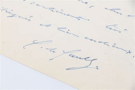 DE GAULLE Lettre autographe signée adressée à Ivan Loiseau à propos