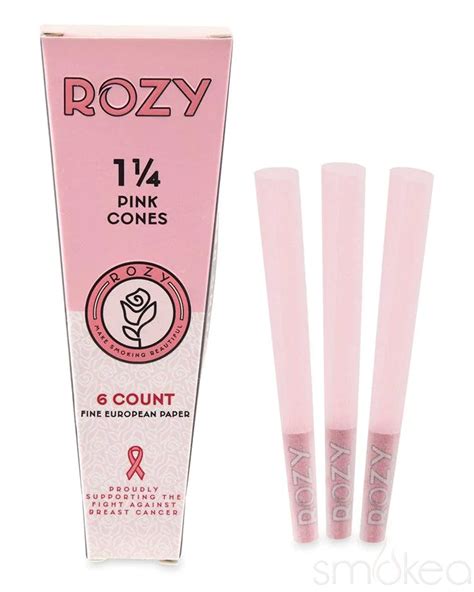 Rozy 1 1 4 Pink Pre Rolled Cones 6 Pack