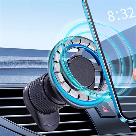 Magnetic Suction Car Phone Mount Super Stable Upgraded With Degree