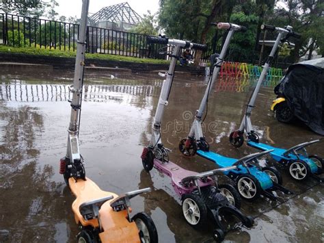 electric scooter cianjur indonesia  stock image image
