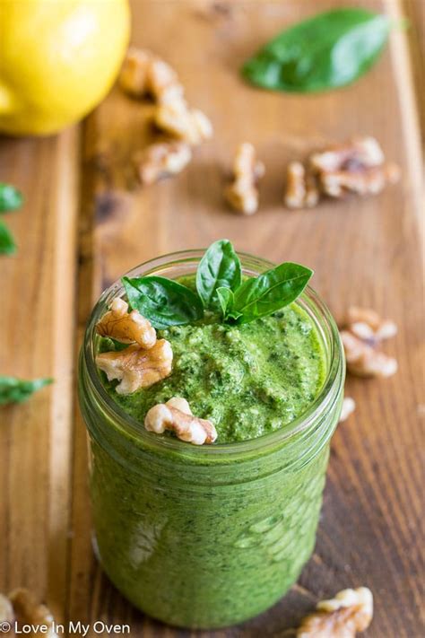 Walnut Basil Pesto Love In My Oven