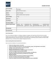 Citx Course Outline Winter Pdf Course Outline Course