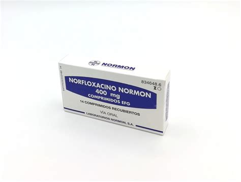 Norfloxacino Normon 400 Mg Comprimidos Recubiertos Con Pelicula Efg