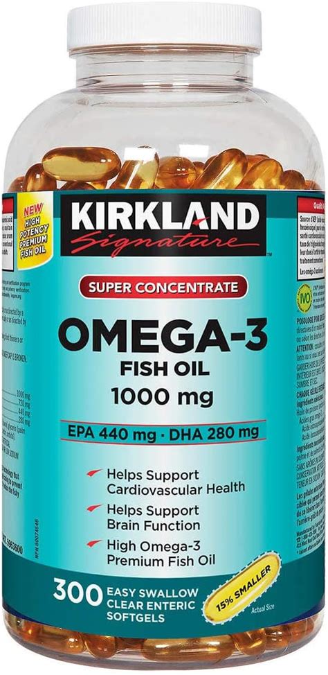 Kirkland Signature Super Concentrate Omega 3 1200mg 330 Softgels