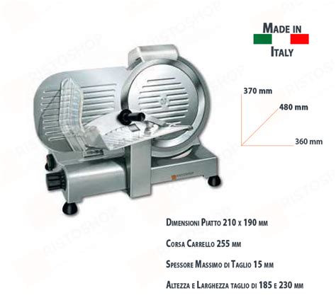 Affettatrice Con Lama A Gravit Da Mm Monofase Ristoshopitalia