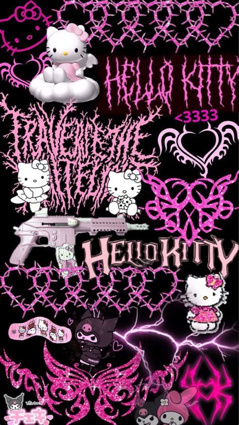 Share more than 86 emo hello kitty wallpaper super hot - in.coedo.com.vn