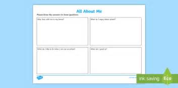 All About Me Young People And Families Case File Recording Template