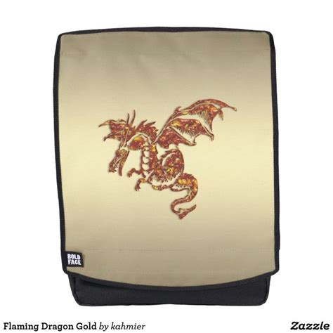 Flaming Dragon Gold Backpack 15 Off Gold Backpacks Flaming Dragon Dragon Backpack