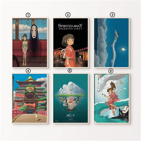 Chihiros Poster Studio Ghibli Poster Ghibli Poster Chihiros Etsy De