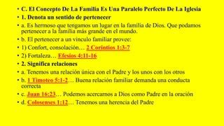 La familia de dios | PPT