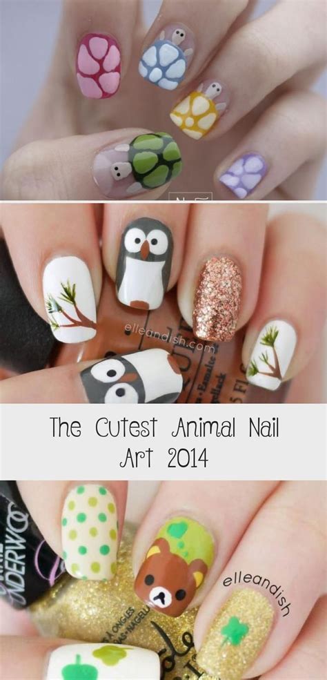 The Cutest Animal Nail Art 2014 In 2020 Nail Art 2014 Animal Nails