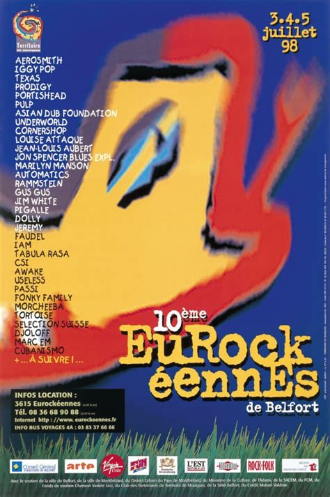 Week End Eurocks De Aujourd Hui Ces Affiches Qui Ont