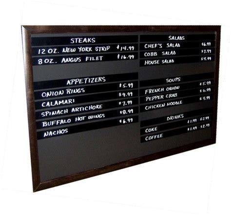 Magnetic Menu Boards With Menuflex System Menu Boards Menu Board