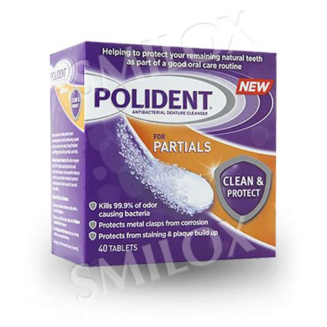 Polident Partials Antibacterial Denture Cleanser From