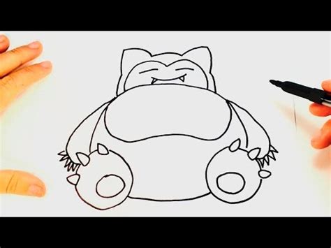 Simple Tutorial For Drawing Snorlax From Pok Mon