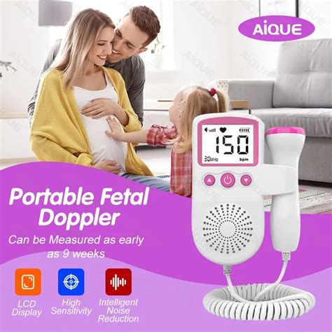 Aique Ultrasonido Port Til Doppler Para Embarazo Fetal Monitor De