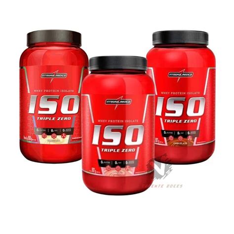 Whey Protein Isolado 907g Iso Triple Zero Integralmedica Morango