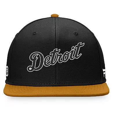 Men's Fanatics Branded Black/Khaki Detroit Tigers Fitted Hat