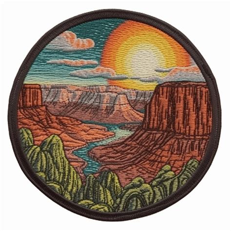 Grand Canyon National Park Patch Iron Onsew On Applique For Clothing