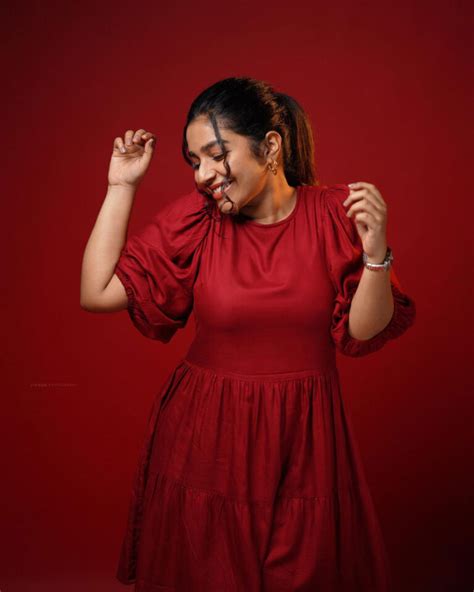 Rajisha Vijayan Flaunts In Red Dress South Indian Actress