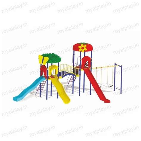 Multicolor Straight Garden Playground Slides Children Play Slides