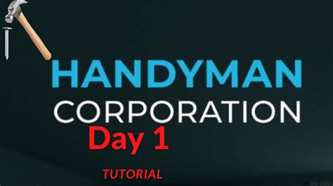 Handyman Corporation Day Tutorials Youtube