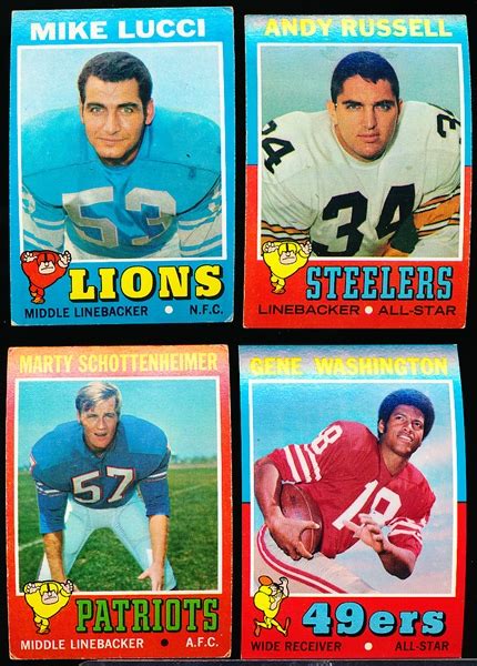 Lot Detail 1971 Topps Fb 45 Asst