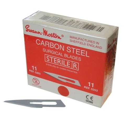 Swann Morton C Steel Surgical Blades No 11 Sterile 100pk LavaDent