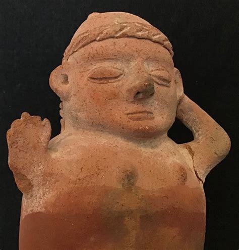 Chancay Terracotta Figure With Raised Arms And A Coca Bag Catawiki