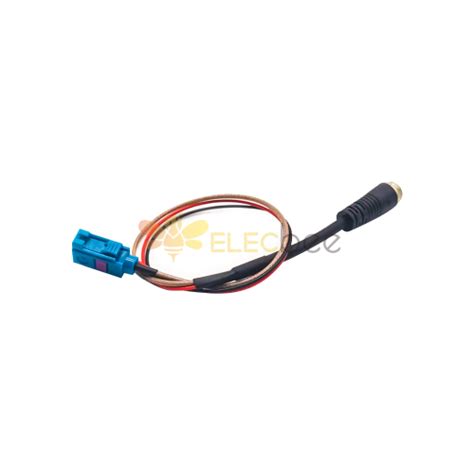 5pcs Fakra Cable Straight Fakra Z Type Female To GX12 4 Pin Male Cable