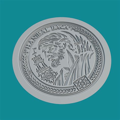 3d File Hannibal Barca Print Model Hannibal Barca Medallion Hannibal