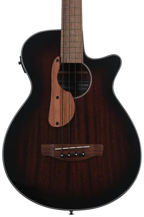 Ibanez Aegb24e Aeg Acoustic Electric Bass Guitar Mahogany Sunburst High Gloss Reviews Sweetwater