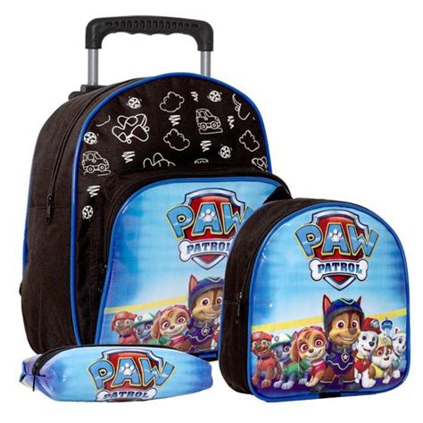 Mochila Masculina Rodinha Pre Escola Patrulha Canina Pe As Toys U