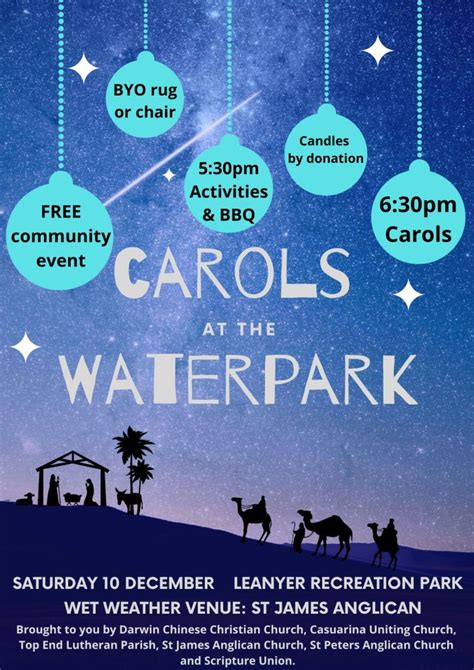 Carols At The Waterpark 2022 St James Anglican Church Sanderson