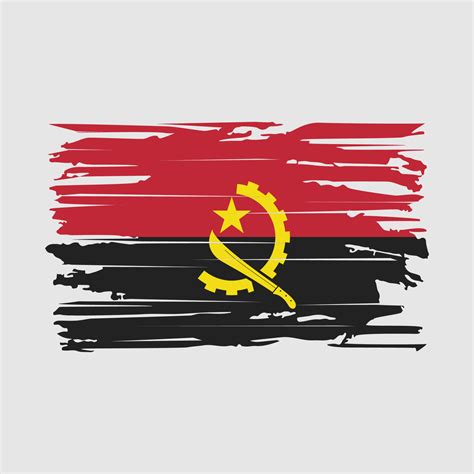 Angola Flag Brush Vector 20073299 Vector Art at Vecteezy