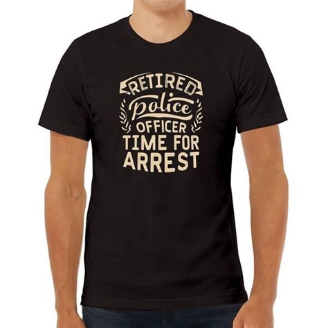 Retired Police Officer T Shirt Etsy