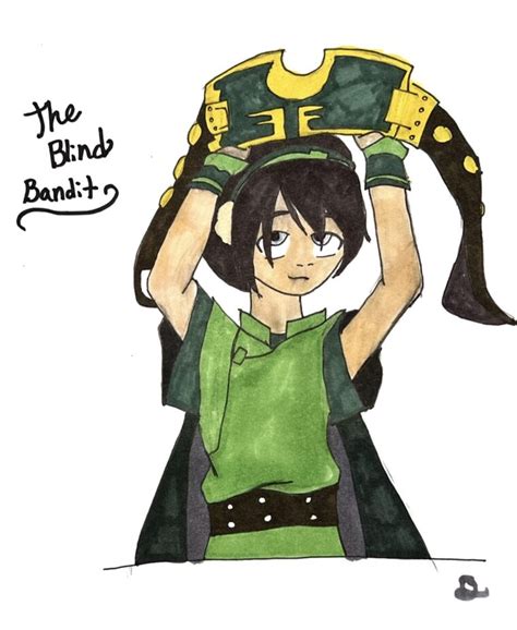 The Blind Bandit Toph Baefong From Avatar The Last Airbender Art Starts