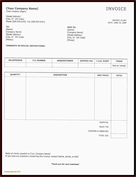 76 Customize Our Free Subcontractor Invoice Template Uk Photo For