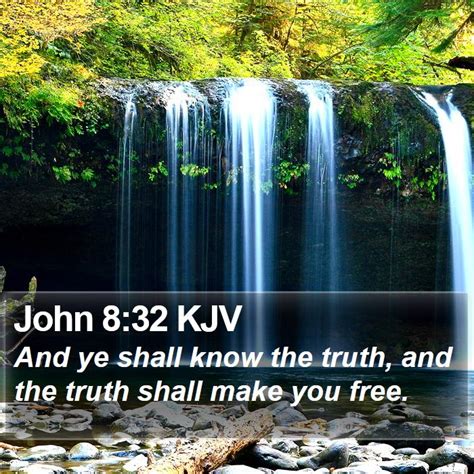 John 8:32 KJV Bible Verse Images