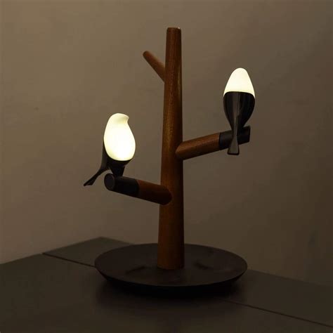 Bird's Lamp | Dimmable Table Lamp with Wireless Charger and – Articture