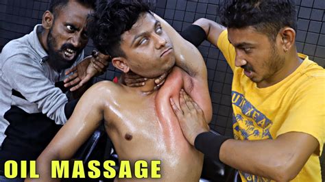 Chest Massage And Chest Cracking By Double Barber Neck Cracking